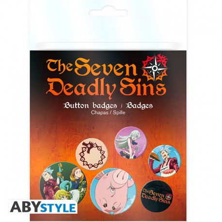 The Seven Deadly Sins - Badge Pack
