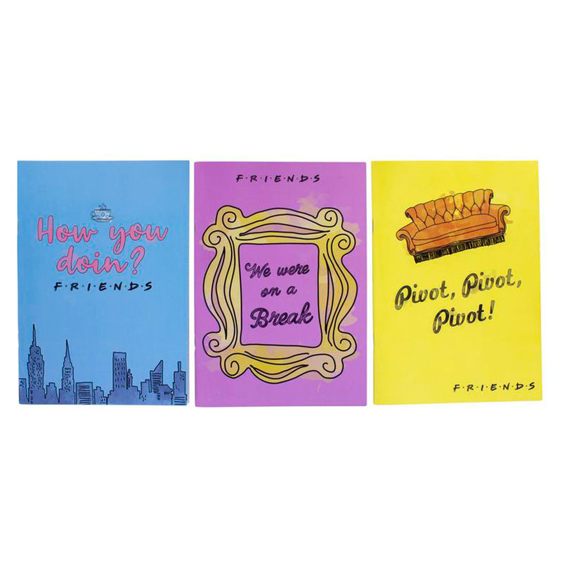 FRIENDS notebook set of 3