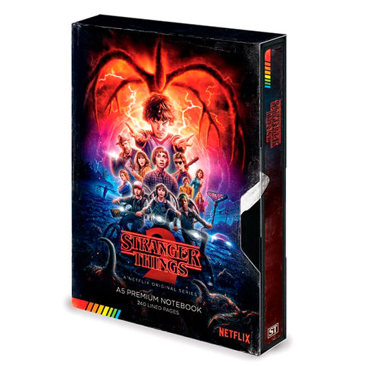 Stranger Things VHS notebook