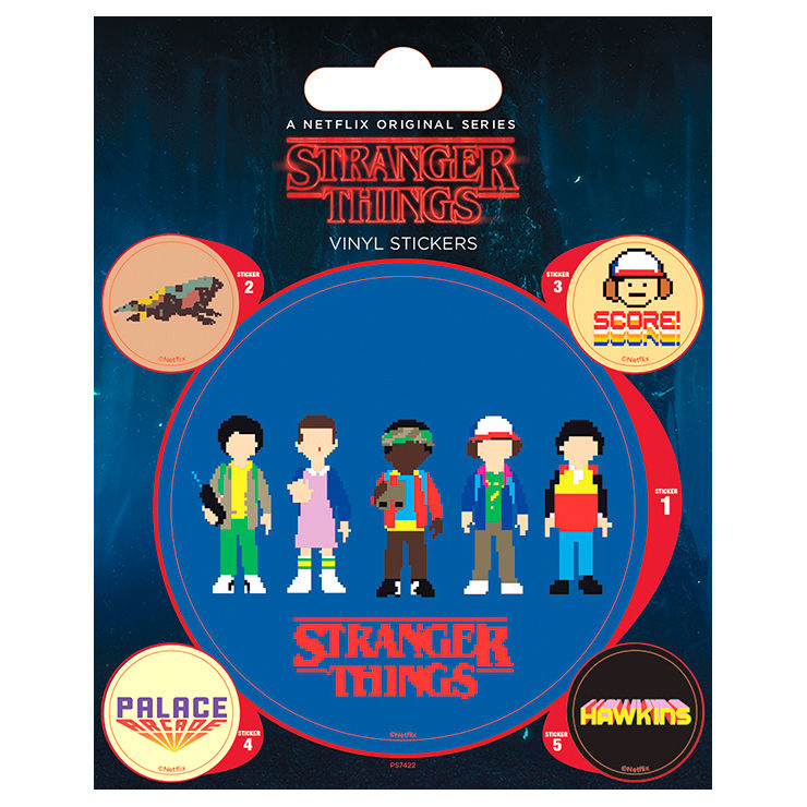Stranger Things set vinyl stickers