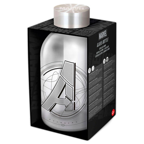 Marvel Avengers glass bottle