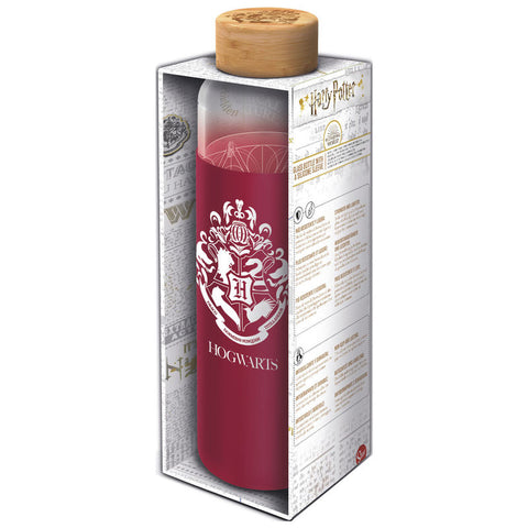 Harry Potter Hogwarts silicon cover glass bottle