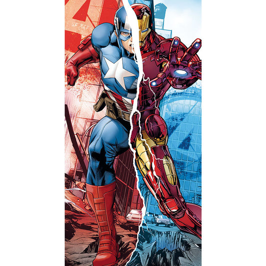 Marvel - Avengers Captain America Iron Man handduk