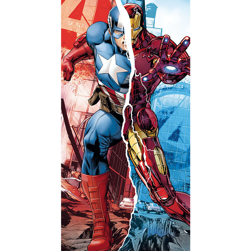 Marvel - Avengers Captain America Iron Man towel